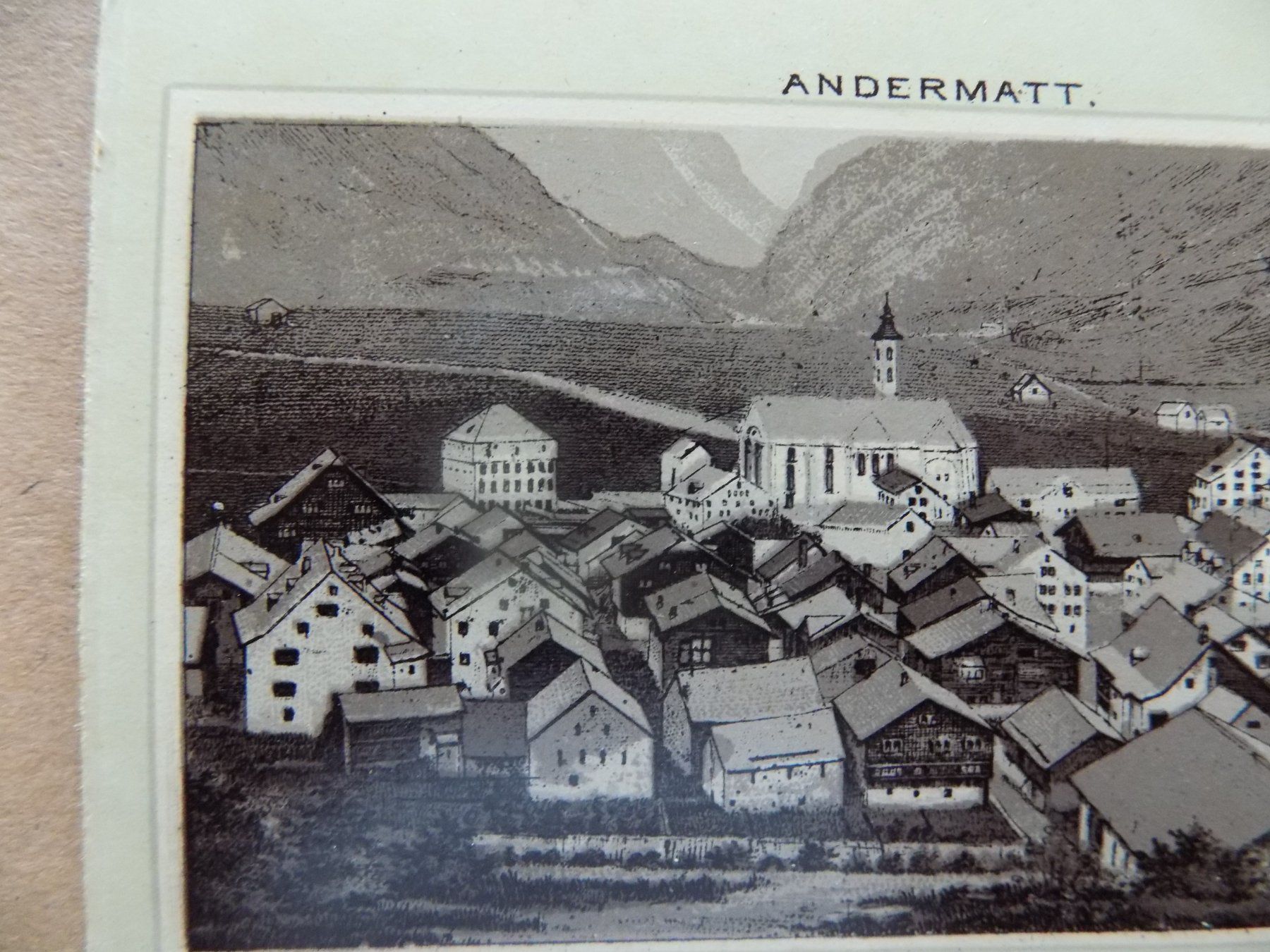 Incisioni: Andermatt Kanton Uri – Usato da Risch venduto da Antikfee 3