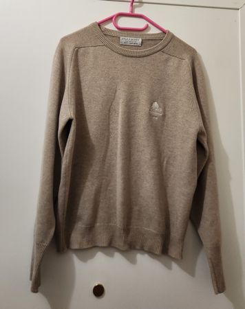 Pull en cachemire Lyle & Scott beige taille L/XL