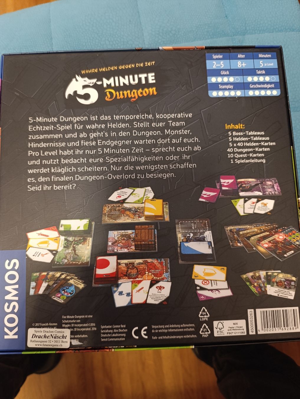 Kosmos Spiele: 5-Minute Dungeon – Gebraucht aus seengen von RevGoatfreed 1