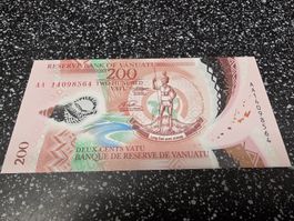 Banknote Vanuatu 200 Vatu Reserve Bank unzirkuliert neu