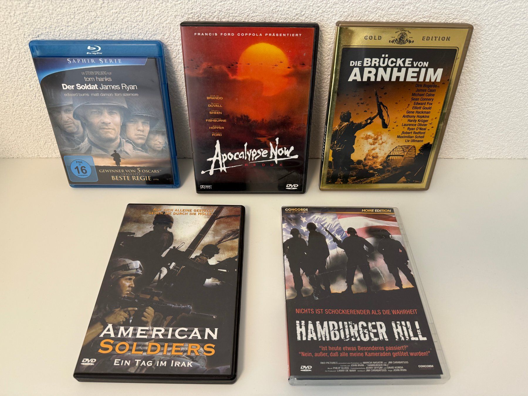 Tutti i DVDs: DVD + Bluray Bundle, Krieg, "Soldat James Ryan, und weitere" – Usato da Sevelen venduto da driftar1942