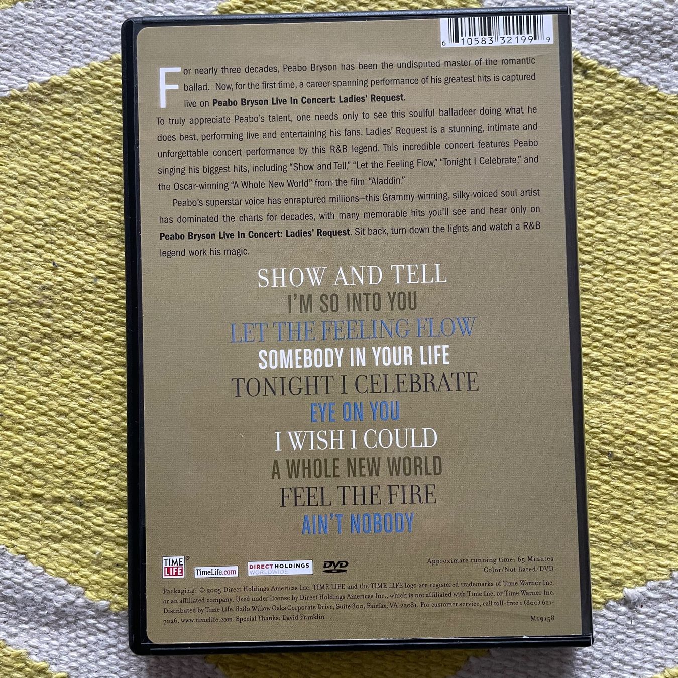 Alle DVDs: PEABO BRYSON-DVD LIVE IN CONCERT – Gebraucht aus Rorschacherberg von CD-Roli 1
