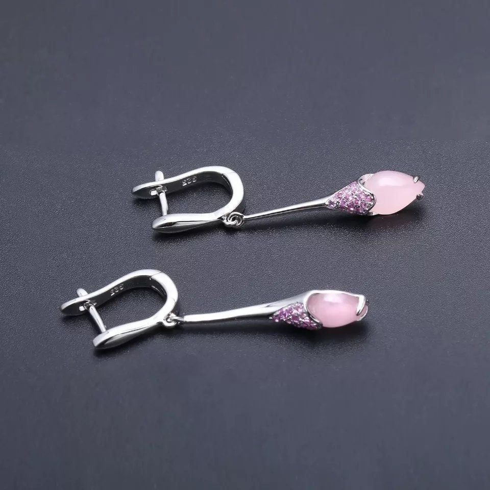 Ohrringe & -stecker: Ohrringe aus 925 Silber - Rosa Chalcedon – Neu und originalverpackt aus Biel/Bienne von Schmuck_Sale 2
