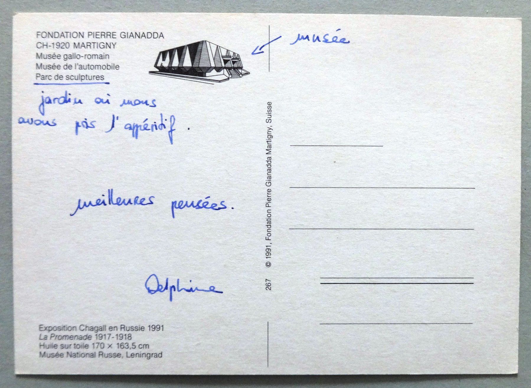 Cartes postales: Fondation Pierre Gianadda, Martigny – D'occasion à Fétigny par Billy2miny 1