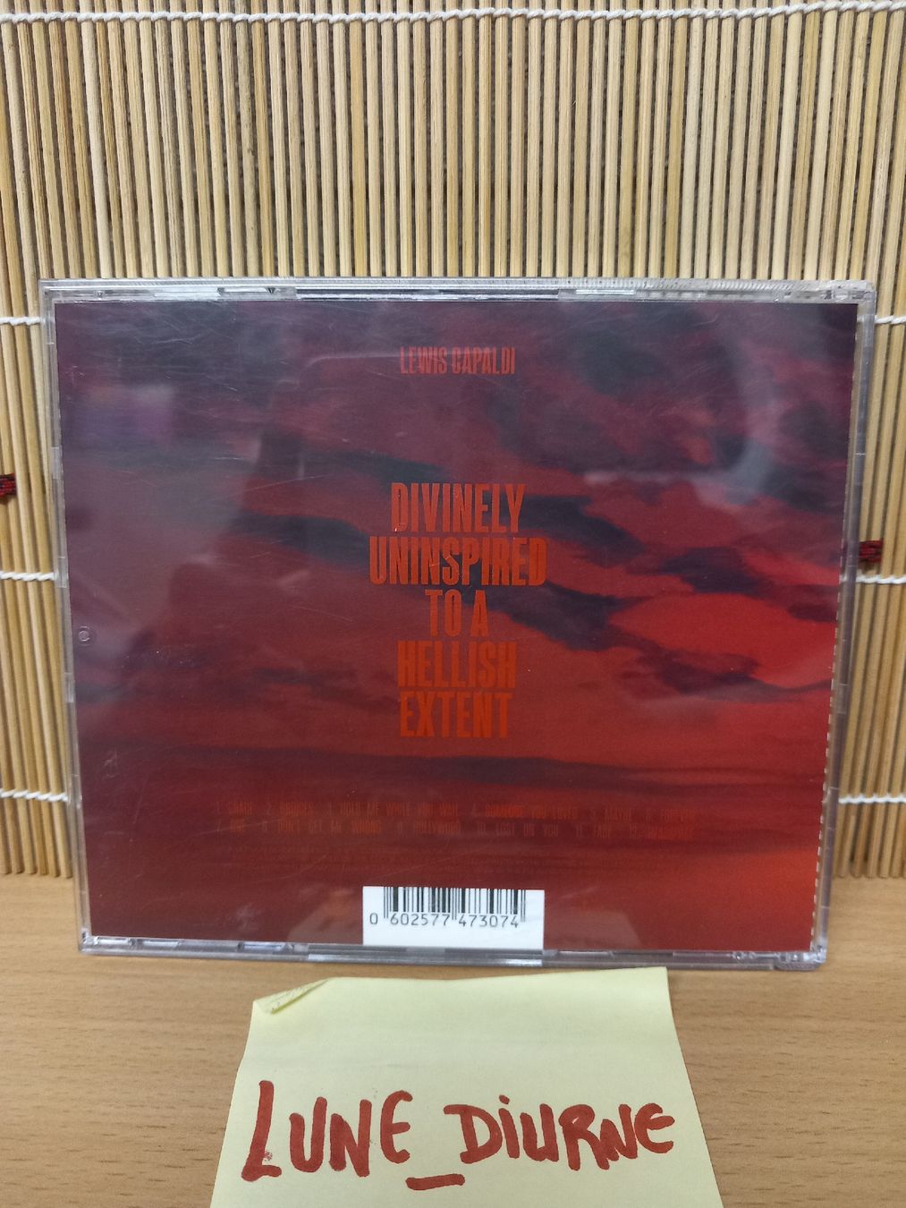 Lewis Capaldi , Divinelly uninspired to a hellish extent ,CD (D ...