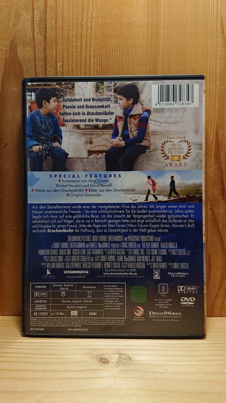 Tutti i DVDs: DRACHENLÄUFER, THE KITE RUNNER DVD – Usato da Wilderswil venduto da Exebub 1