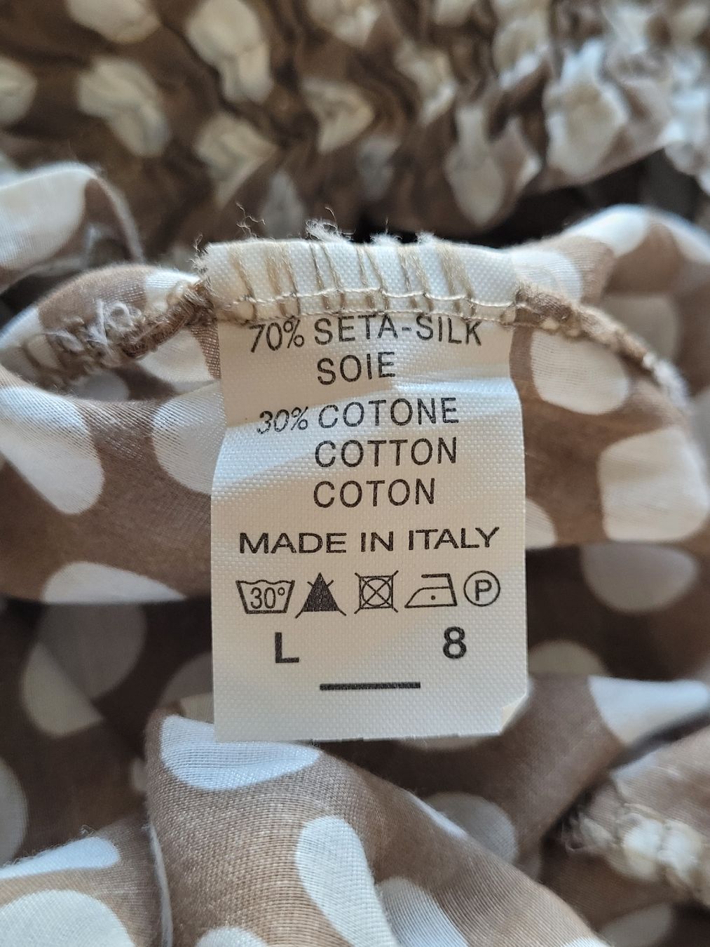 Camicette: Hübsche sommerliche Bluse, Top, 70% Seide, 30% Baumwolle – Usato da Zürich venduto da Engiadinabassa 5
