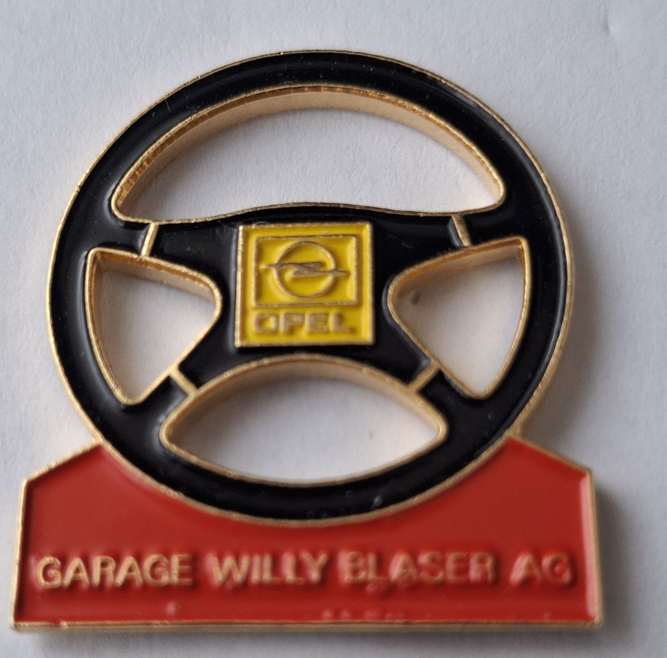 Opel Plaketten & Abzeichen: Opel Garage Willy Blaser AG – Gebraucht aus Hinterkappelen von Schampus