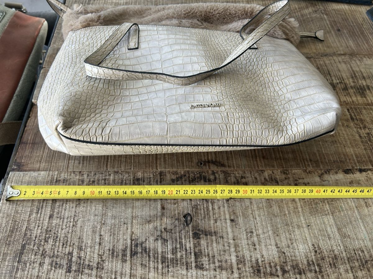Borse da donna: Emily & Noah Handtasche Kroko-Optik mit Fellrand - Neu – Nuovo (secondo la descrizione) da Bühler venduto da Princess2016 4