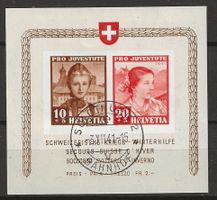 PJ041- Bloc Pro Juventute 1941 obl. Soleure 3.12.1941