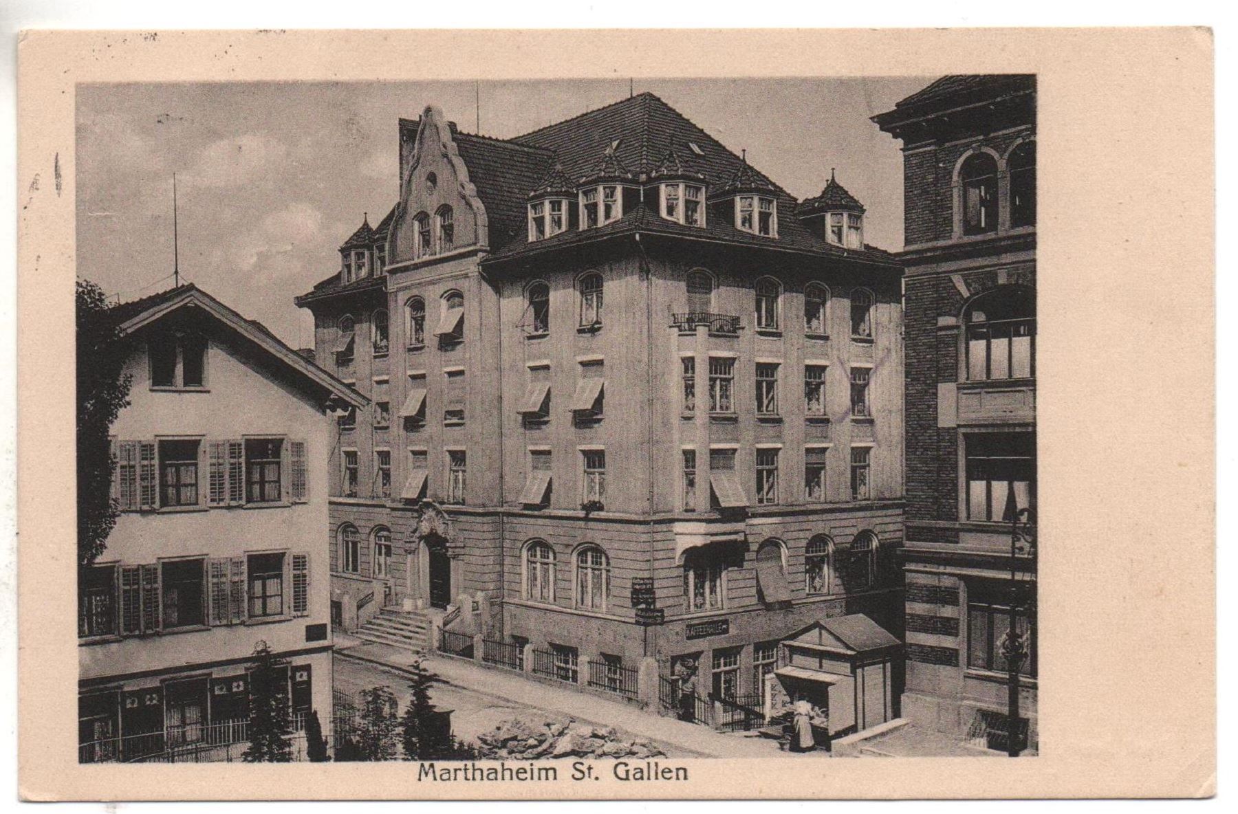 Cartoline postali: ST. GALLEN Marthaheim – Usato da Jona venduto da philajona