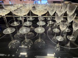 Baccarat-Kristallgläser Set, 19-teilig, Bleikristall, Top!