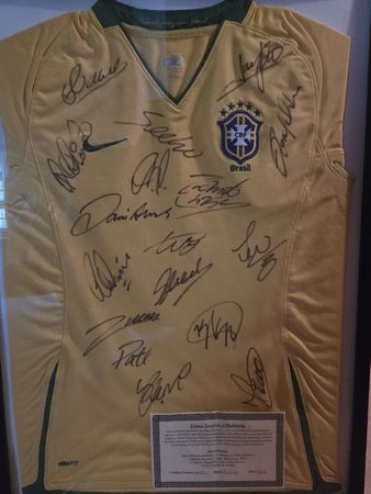 Brasilien Fussball Trikot signiert mit Zertifikat