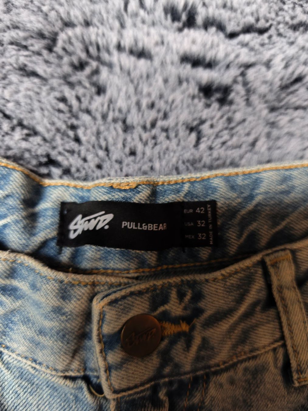 Pull&Bear Jeans: Herren Jeans kurze Hosen PULL&BEAR Gr.42 schwarz +hellblau – Nuovo (secondo la descrizione) da Uster venduto da zebralino 3