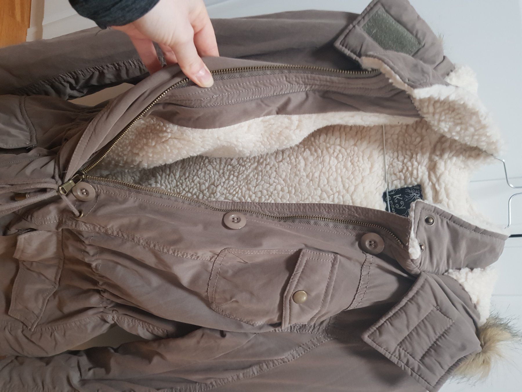 Giacche: Winterjacke beige/braun, Gr. S/M – Nuovo (secondo la descrizione) da Arlesheim venduto da Eli_77 3