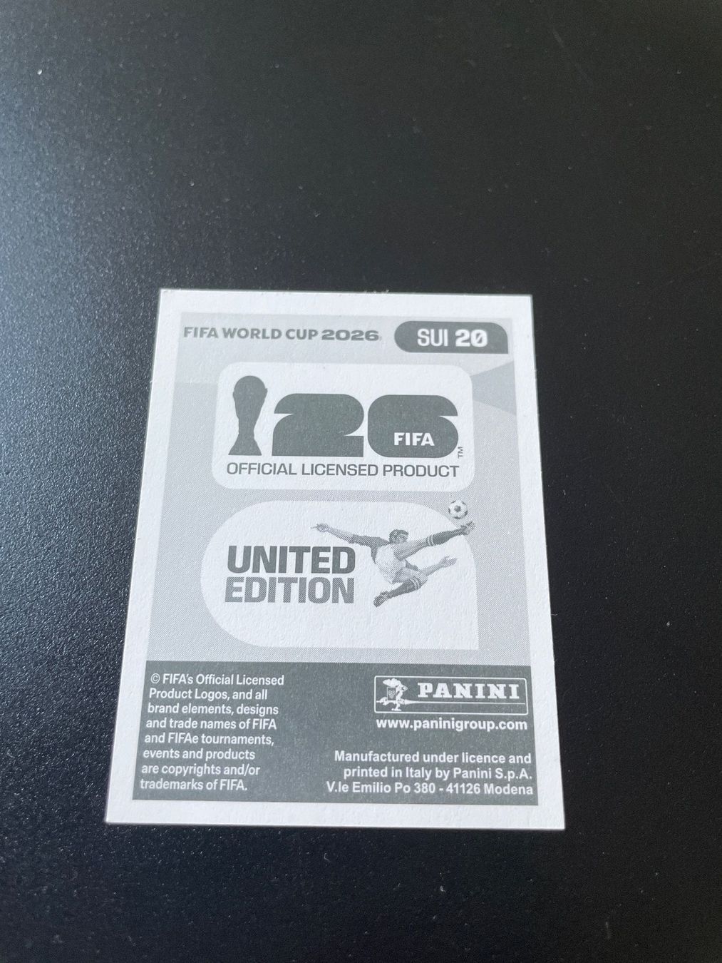 Panini Carte collezionabili: FIFA WM 2026 Sticker SUI 20 – Usato da Fahrwangen venduto da Venez 1