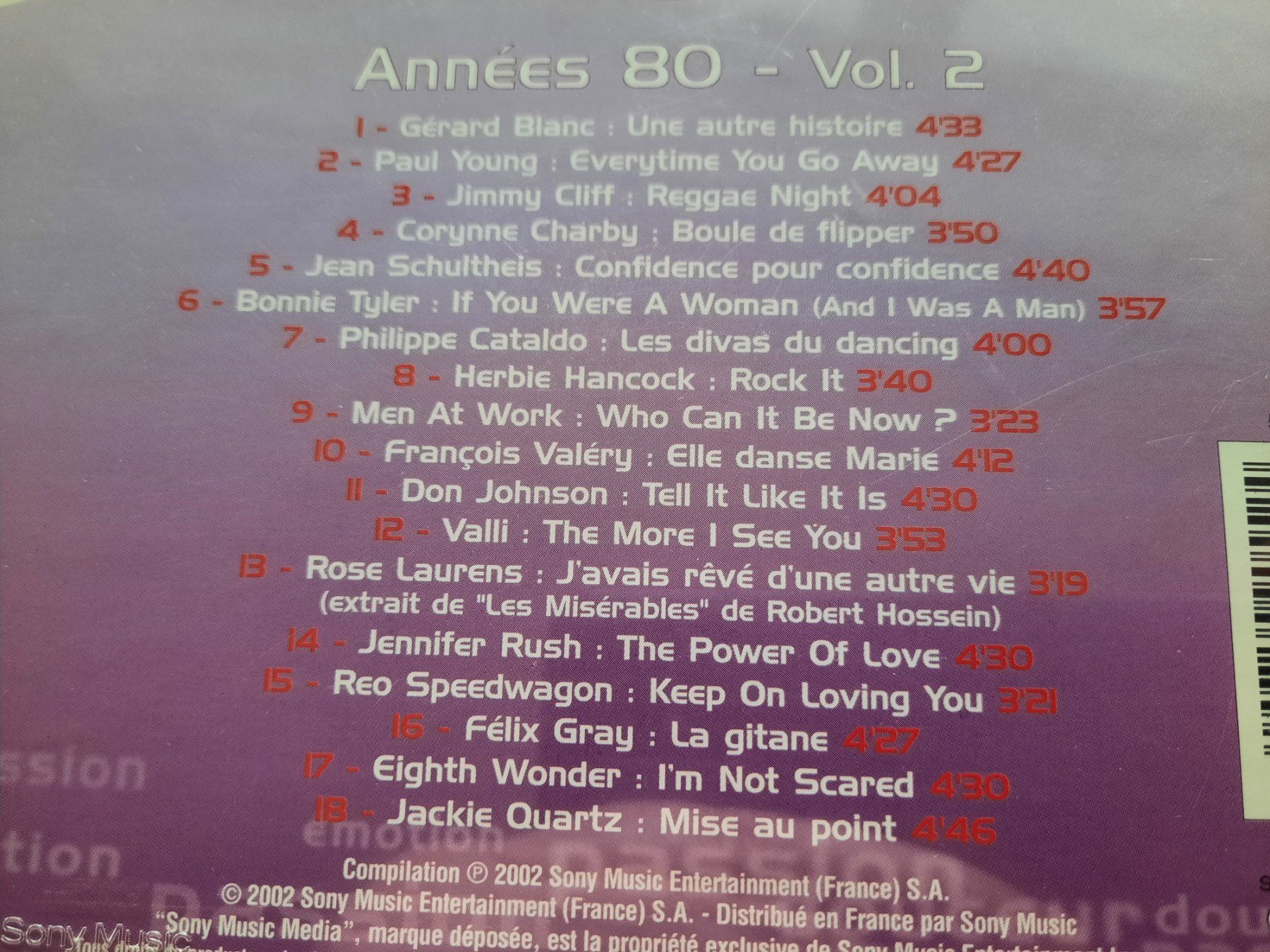 CD: Cd Collection années 80 Chérie FM volume 2 – Usato da Pully venduto da bro_n52j 2