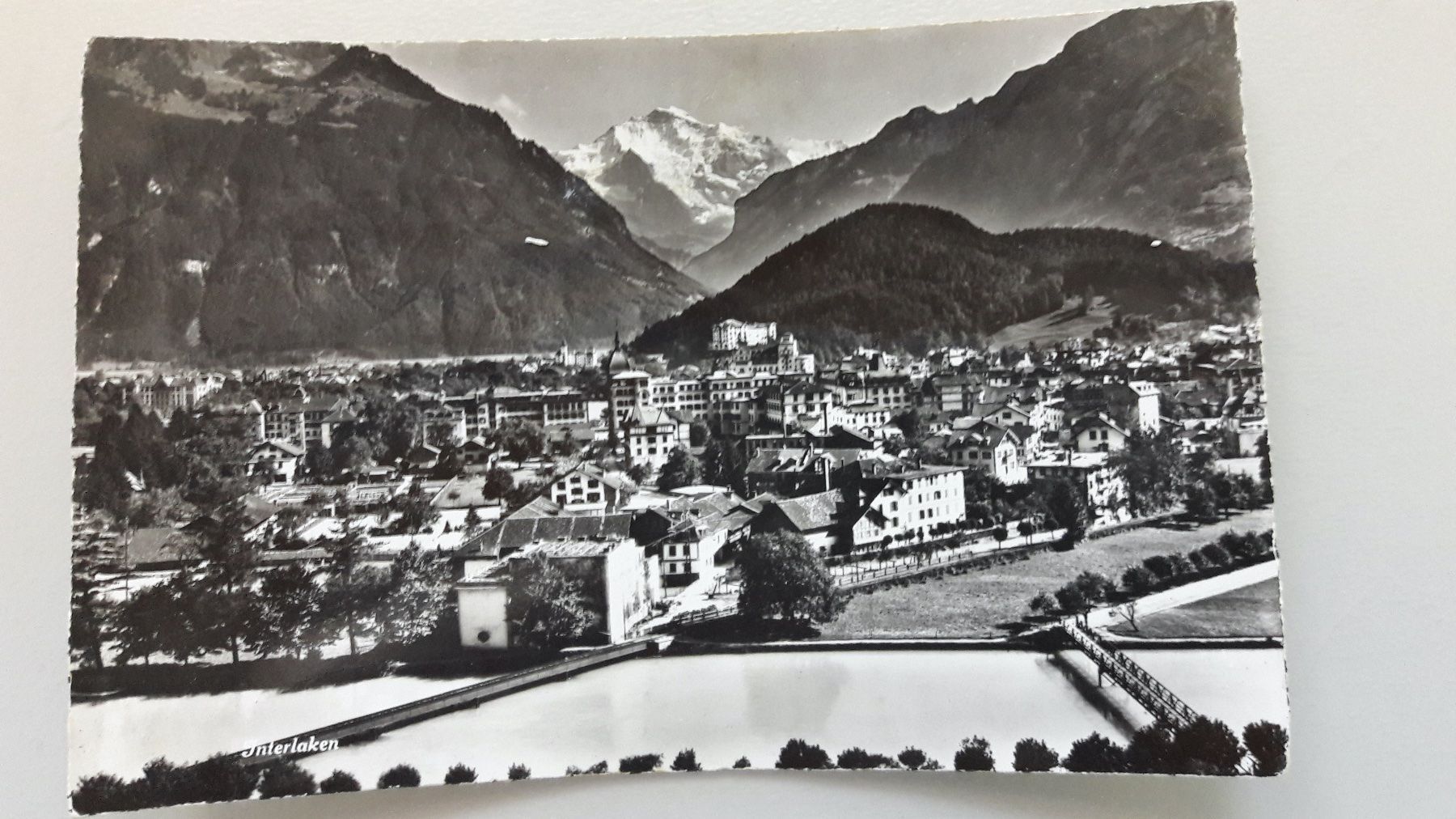 Cartoline postali: Interlaken – Usato da Sargans venduto da nicsam1815