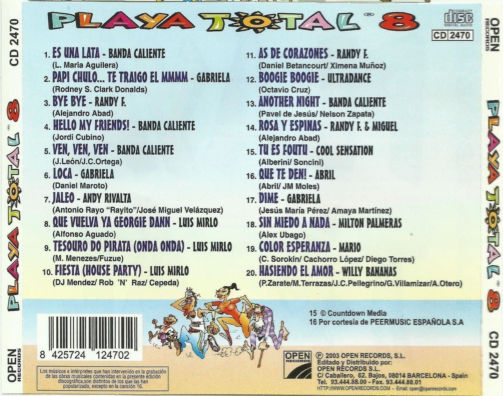 CD: Playa Total 8 CD – Usato da St. Margarethen TG venduto da ursk10 1