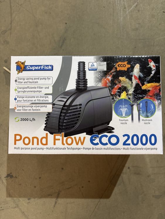 Teichpumpe Superfish Pond Flow ECO 2000 (Neu und originalverpackt) in