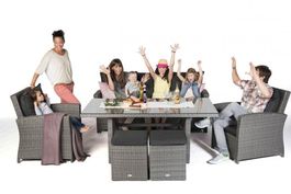 Rattan Lounge Dining Set –64%