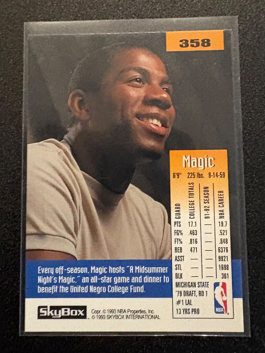 Nba Cartes à collectionner: NBA Magic Johnson Skybox 92/93 Card – Neuf (Voir description) à Muttenz par joba23 1