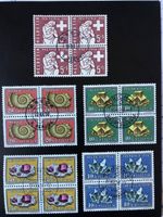 PP1958 Pro Patria - bloc de 4 oblitérés - Zu B86-90