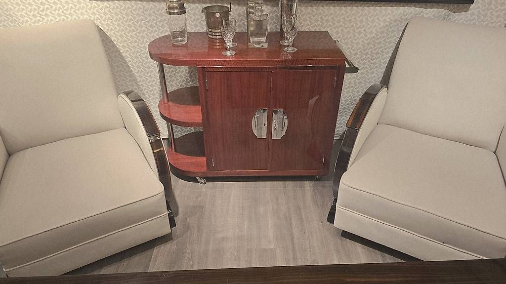 Skulpturen & Statuen: Bar art deco palissandre des indes  – Gebraucht aus Mollens VD von espritartdeco 1