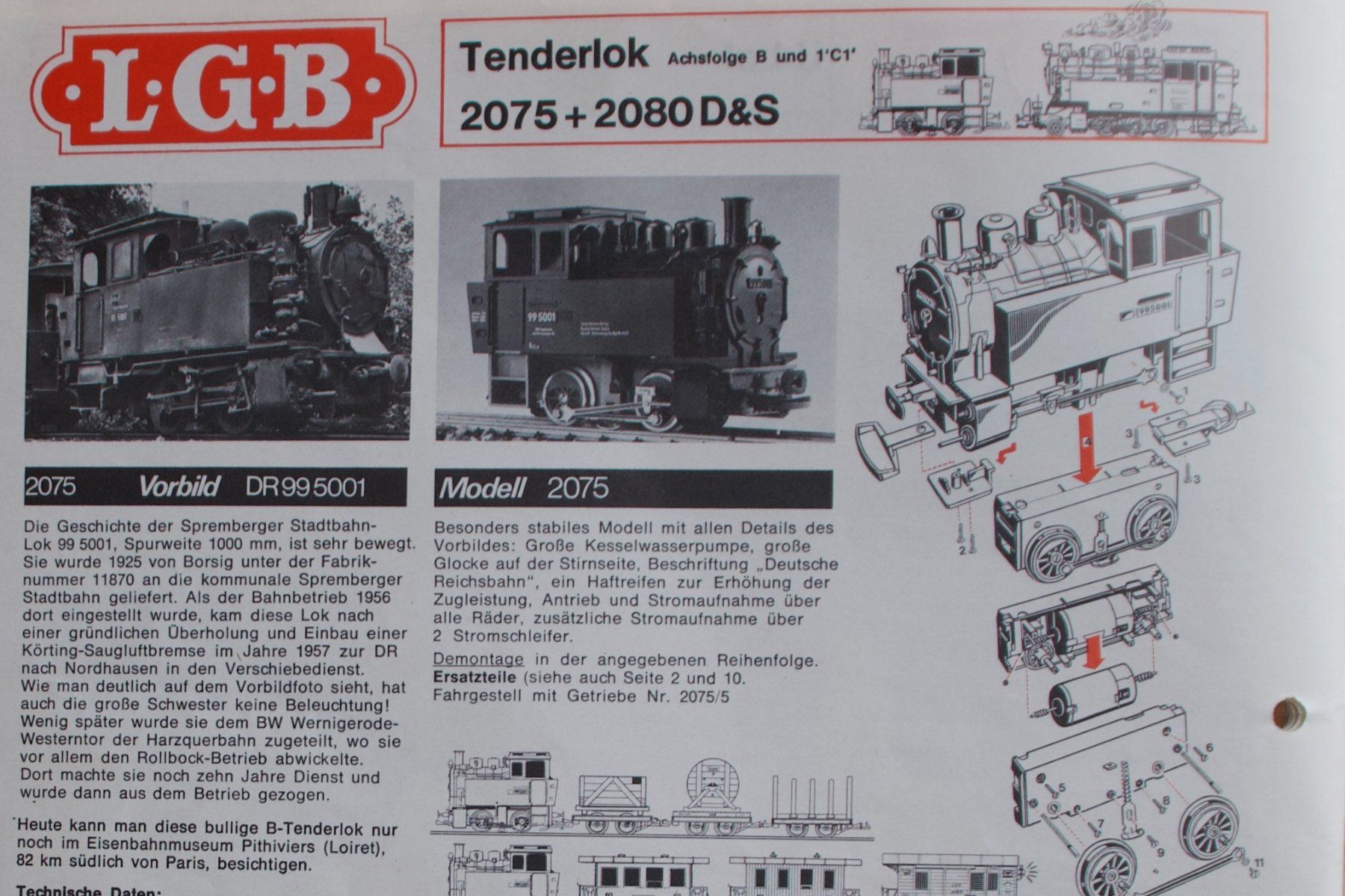 LGB Modellini di ferrovie: LGB Tenderlok 2075 – Usato da Gattikon venduto da Hega01 5
