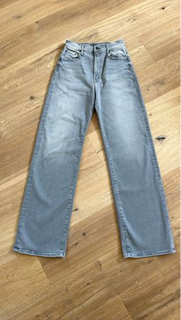 Jean Mother taille haute gris  clair  taille 27