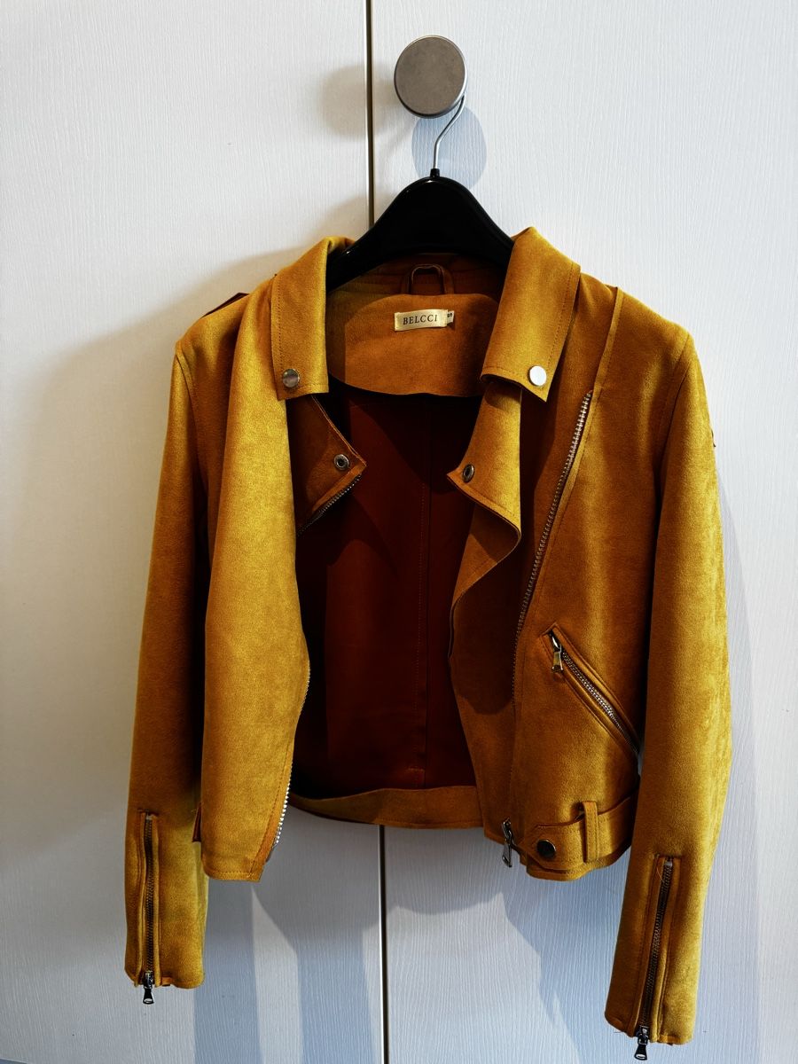 Giacche: Veste simili cuir BELCCI jaune moutarde taille S – Usato da La Chaux de fonds venduto da car_f9yg