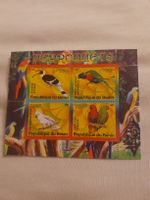 Bénin 2007 - Joli bloc de 4 timbres Perroquets neufs!