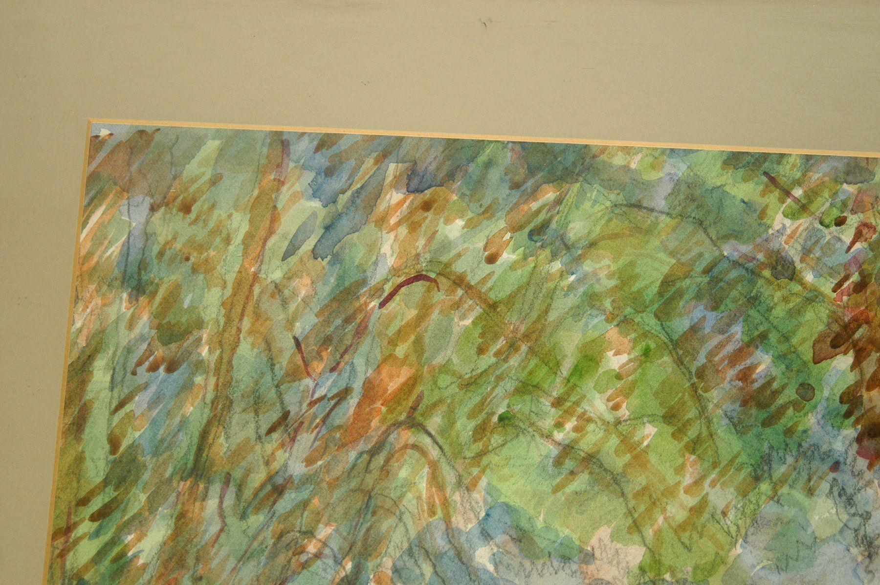 Dipinti: Wiese mit Bäumen Sc. Stephenson Aquarell – Usato da Herisau venduto da Wisen 5
