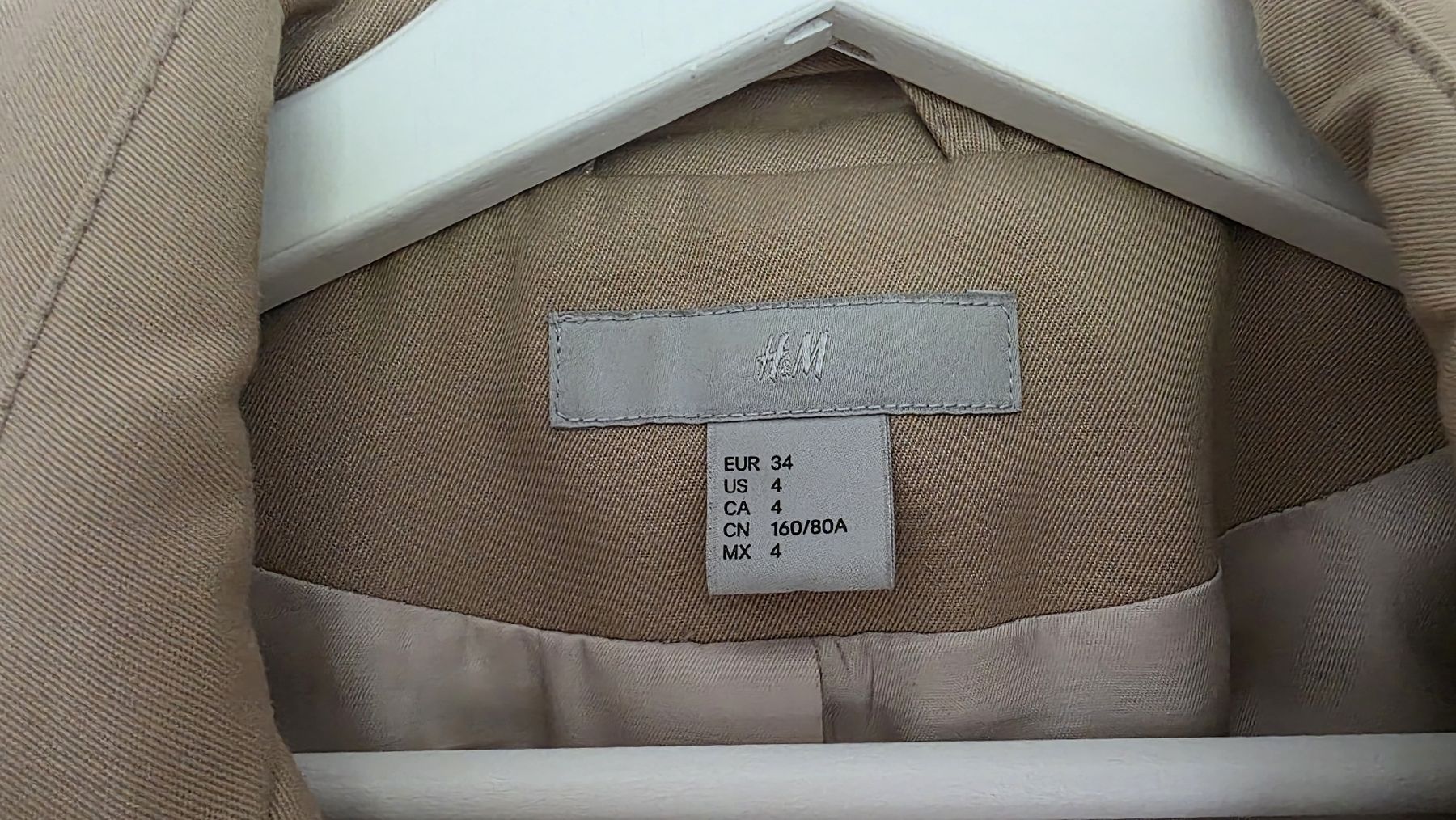 H&M Cappotti: H&M Trenchcoat Beige, Grösse 34 – Usato da Dagmersellen venduto da jul_y8bh 5