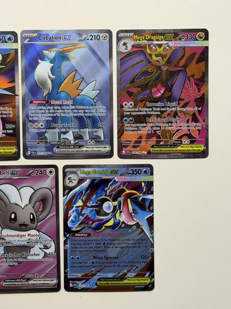 Pokémon Carte collezionabili: Pokémon Mega Evolution 5x ex Karten Greninja Dragalge – Nuovo (secondo la descrizione) da Windisch venduto da CharizArdi 2