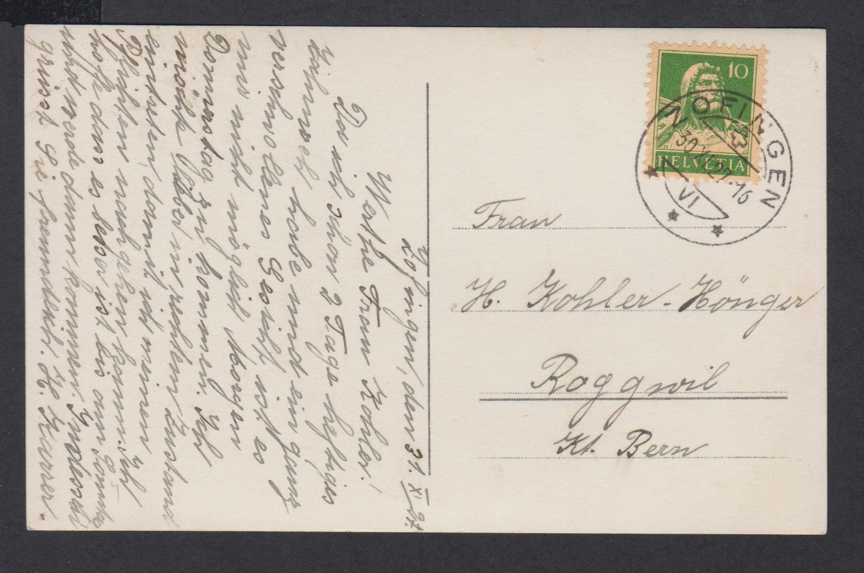 Cartes postales: Zofingen   :   alte Ansichtskarte von 1927 – D'occasion à Vitznau par Ropaku 3