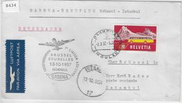 Sabena-Erstflug Brüssel-Istanbul
