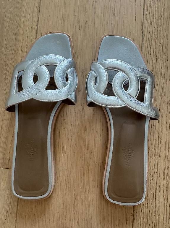 Scarpe da donna: Sandales Hermès argenté  – Usato da Genève venduto da hya_ccc8 1