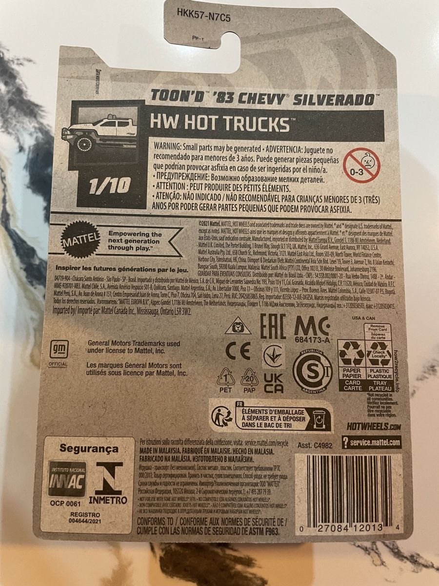 Hot Wheels Modellini d'auto: Hotwheels Toon‘d 83 Chevy Silverado – Nuovo e nell'imballaggio originale da Sutz venduto da mtechcab 2