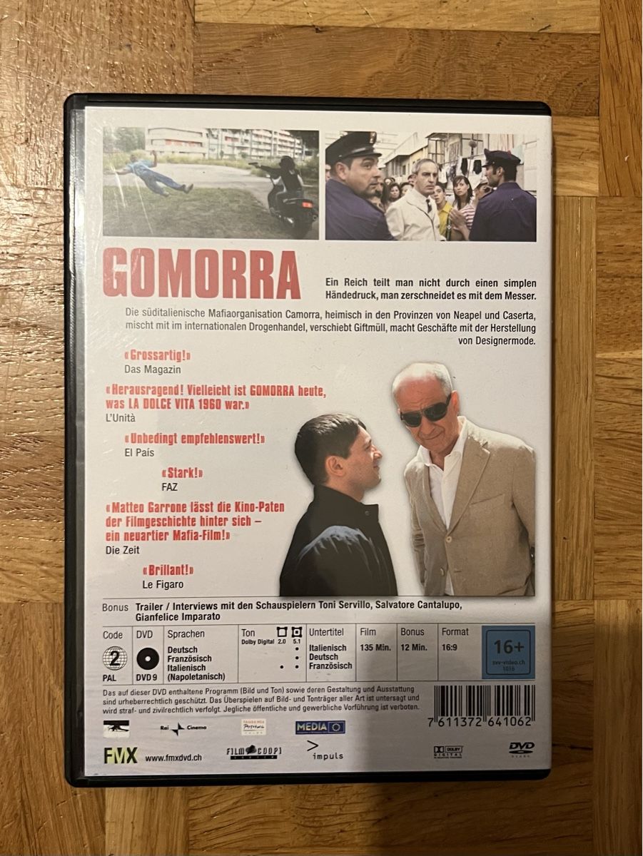 Tutti i DVDs: DVD Gomorra - Eine Reise ins Herz der Mafia – Usato da Rafz venduto da SaintCruz 1