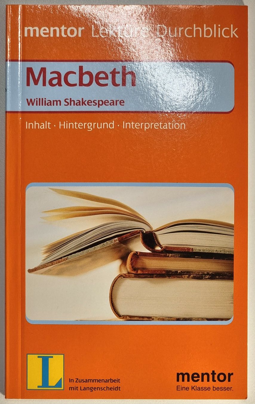 Libri: MACBETH SHAKESPEAR E/D Interpretation Inhalt Hintergrund – Nuovo (secondo la descrizione) da Dürnten venduto da Bachtelrider_