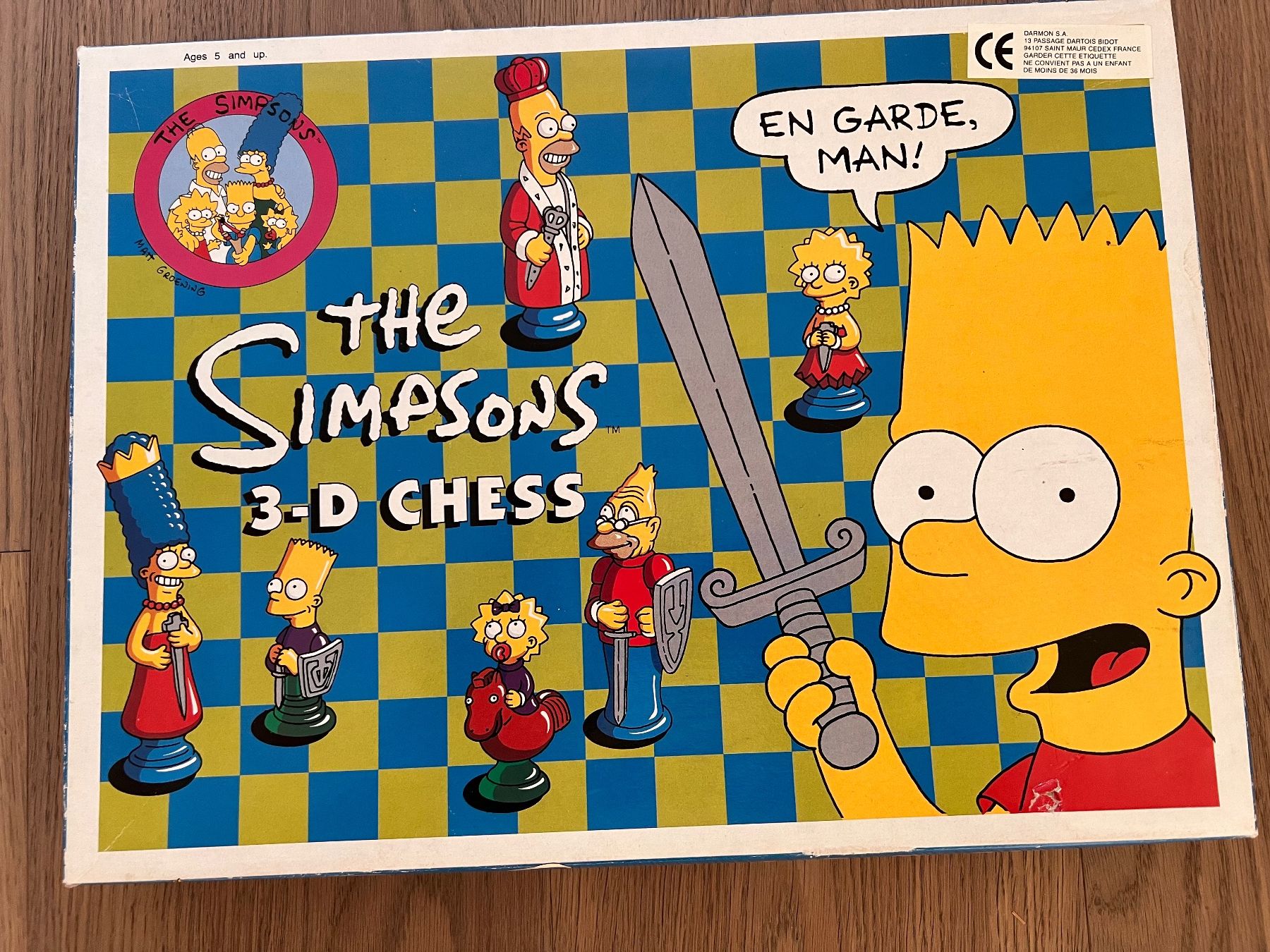 Vintage The Simpsons 3-D Chess Set - 1997 - Complete! Rare! (Neu ...