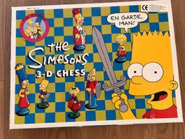 Vintage The Simpsons 3-D Chess Set - 1997 - Complete! Rare!