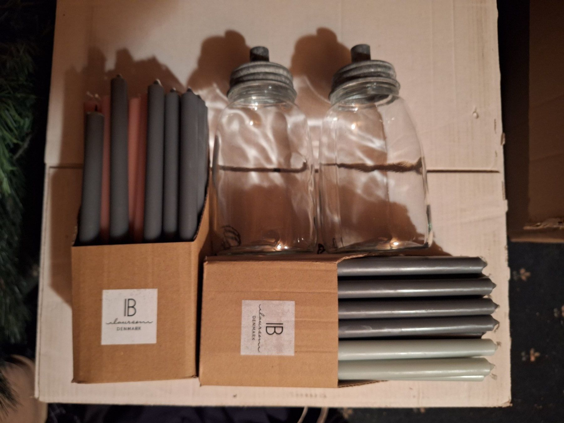 IB Laursen Portacandele: Kerzenhalter Glas mit dünne Kerzen – Usato da Zermatt venduto da Labsal01 2