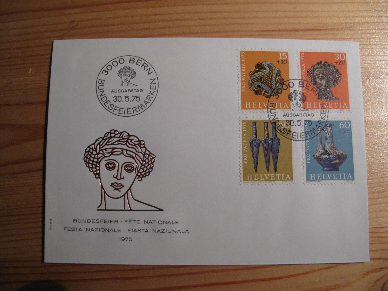 Tutti i francobolli: Pro Patria 1975 FDC – Usato da Wil SG venduto da fva01