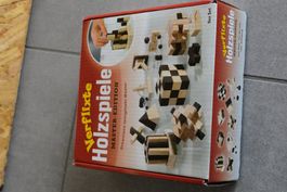 Holzspiele, Rätselspiele 9 Stk