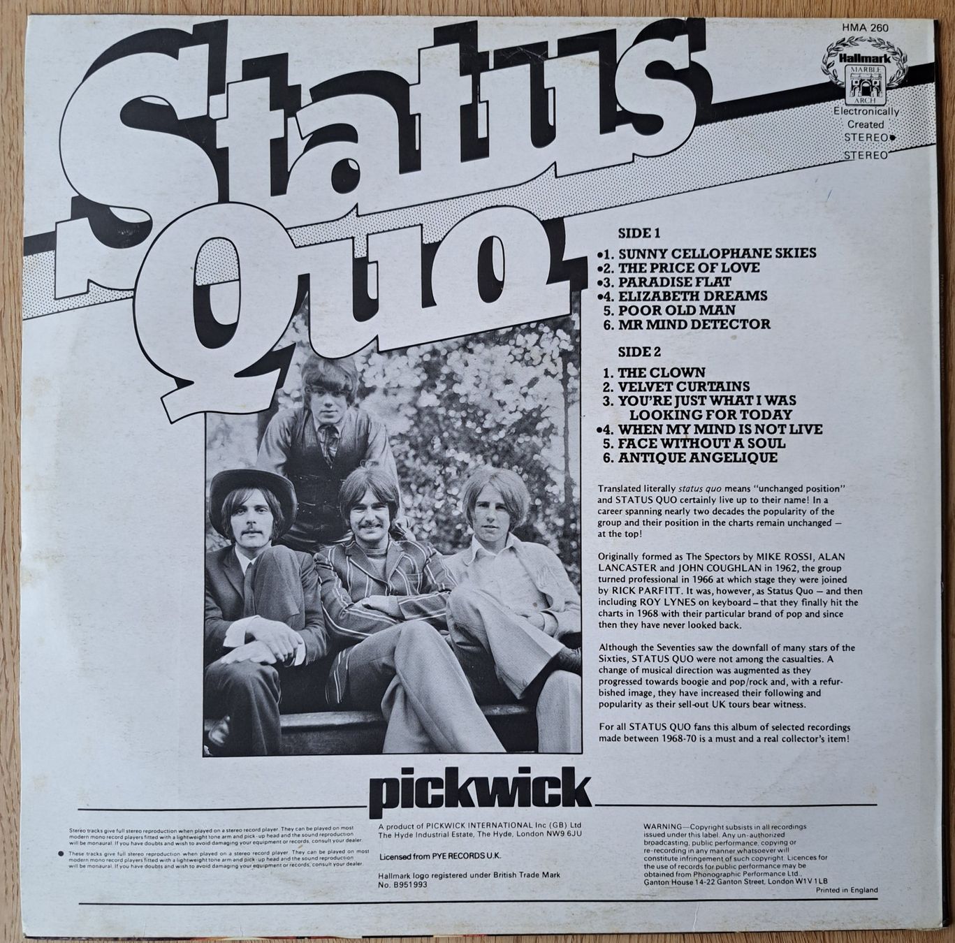 Dischi in vinile: Status Quo - Same – Usato da Meggen venduto da Ricardokoch 1