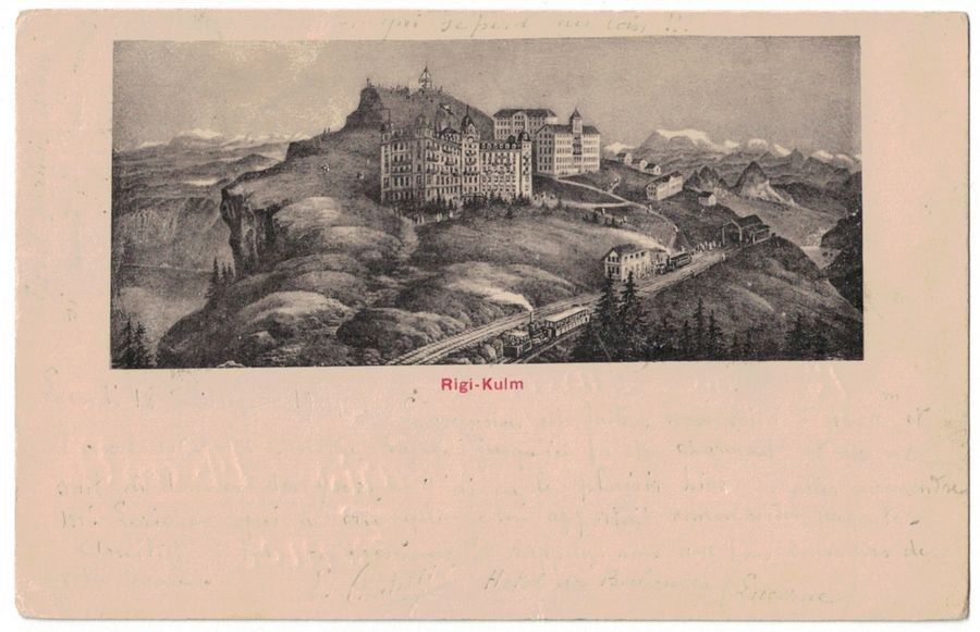Ansichtskarten: Rigi-Kulm, Kunstdruck, gelaufen 1904 – Gebraucht aus Frauenfeld von POML