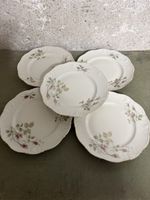 Teller Rose Mousse Porcelaine Ivoire 5 Stücke