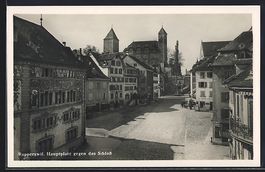 Rapperswil /SG, Hauptplatz gegen das Sch